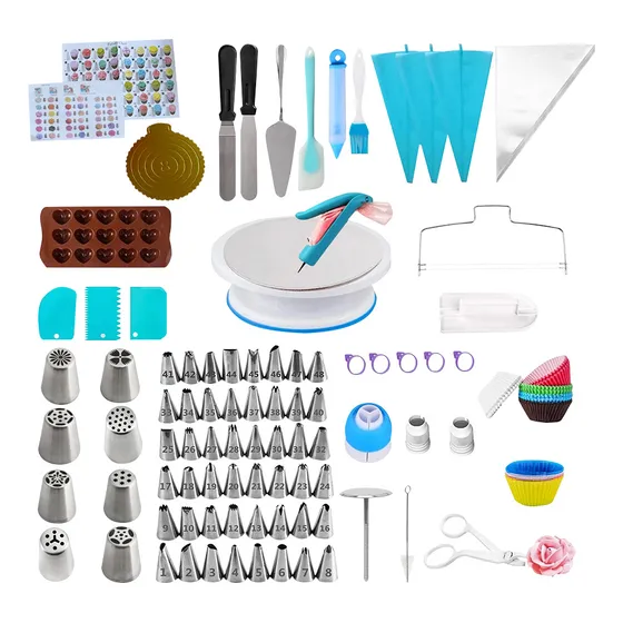 Set De Repostería Croix 291 Pzas Silicona, Acero Inoxidable