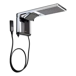 Lorenzetti Acqua Ultra Duo Chuveiro Elétrico De Parede Preto-cromado 7800w Lorenzetti Acqua Ultra Duo Chuveiro Elétrico De Parede Preto-cromado 7800w