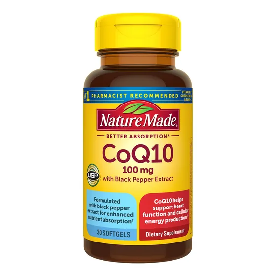 Suplemento Nature Made Coq10 100 Mg Con Pimienta Negra 30 Ml