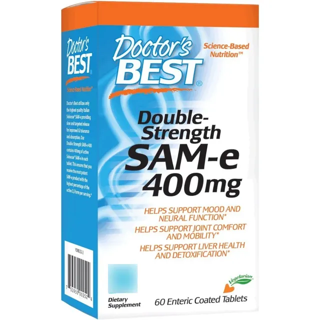 Sam-e 400 Mg Doctor's Best 60 Tabletas Sabor Sin Sabor