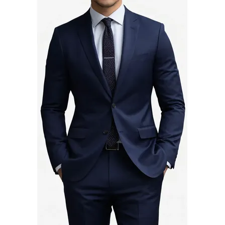 Terno Italiano Slim, Promoção Imperdível Todas As Cores Azul-escuro 48 / Calça 42