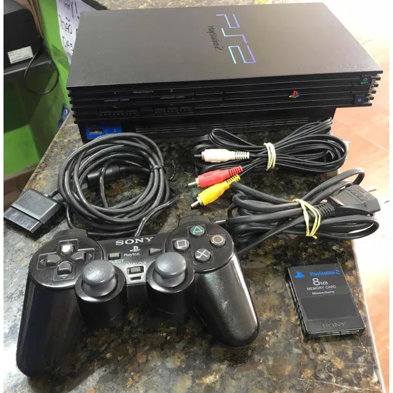 Playstation 2 Fat Scph-50011, Ps2, Com 1 Controle Original 