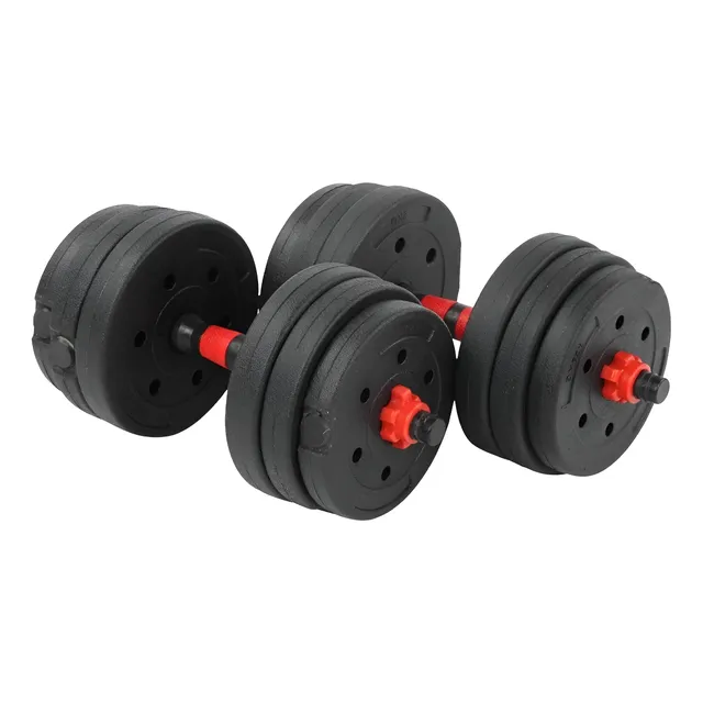 Set Pesas 20 Kg Barra Libre Mancuernas