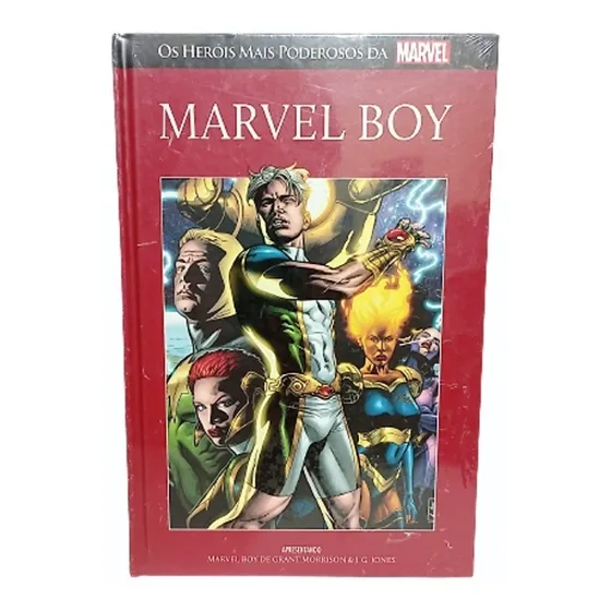 Hq Marvel Boy Numero 89 - Salvat Capa Vermelha -os Heróis Mais Poderosos Da Marvel -capa Dura.
