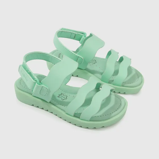 Sandalia De Niñas Verde Colloky