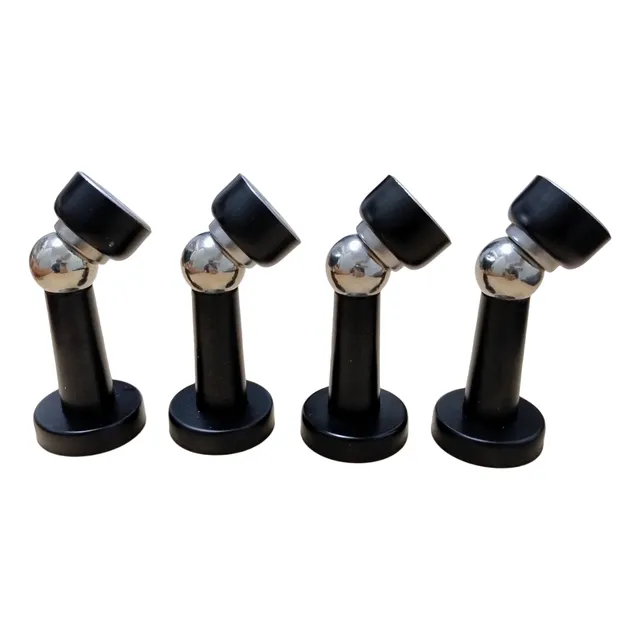 Tope Puerta Magnetico X 4 Uds Negro Mate Tranca Con Iman