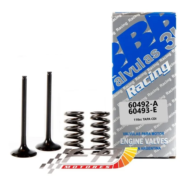 Kit Válvulas 3b Racing 110 Tapa Cdi 28 24mm + Resortes Duros