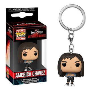 America Chavez Funko Pocket Pop Keychain Dr Strange Llavero America Chavez Funko Pocket Pop Keychain Dr Strange Llavero