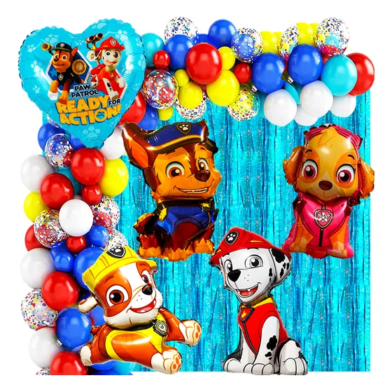 50 Art Globo Paw Patrol Patrulla Canina Cotillon Candy Bar