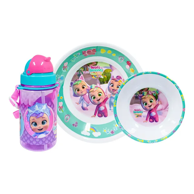 Scool - Melamine Con Botella Cry Babies