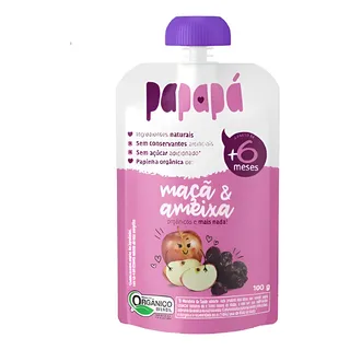 Papapa Papinhas Bebe Orgùnicas Sabor Maça Cx 12un De 100g Papapa Papinhas Bebe Orgùnicas Sabor Maça Cx 12un De 100g