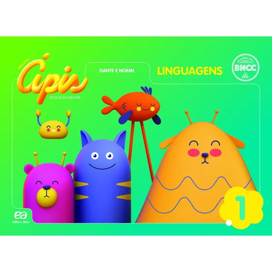 Livro Projeto Ápis Educação Infantil Linguagens Nível 1 de Luiz Roberto Dante 2021 Editora ‎Ática Didáticos