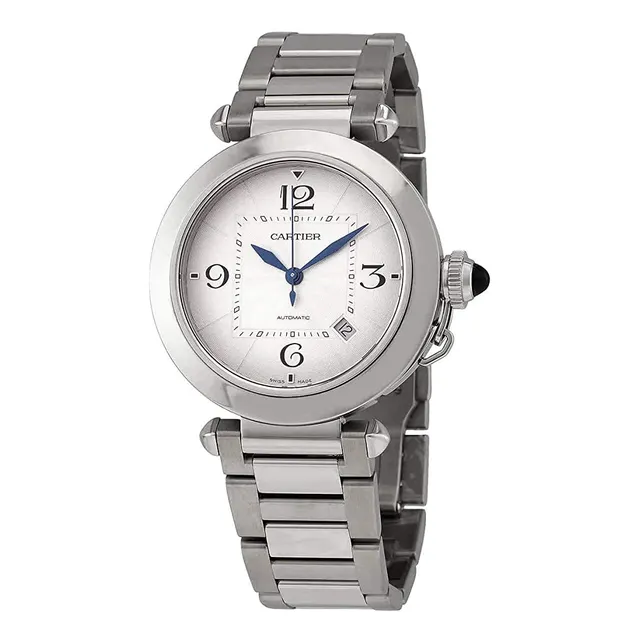 Cartier Pasha Automatic Silver Dial Reloj De Hombre Wspa0009