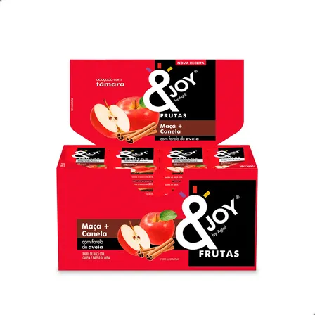 Barrinha De Fruta Maçã Com Canela Caixa 12 Un De 25g &joy