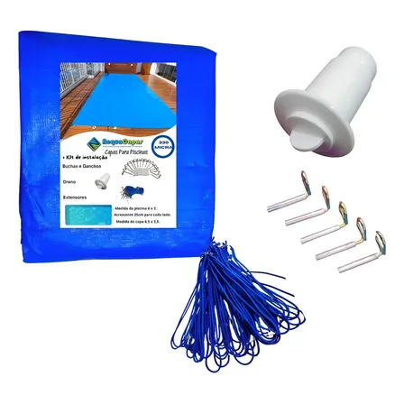 Melhor Capa De Piscina 6x3 M Proteção Sujeira + Kit Completo
