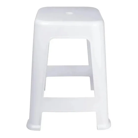 Banco Taburete Banqueta Plastico Blanco Bela Vista Mor LG