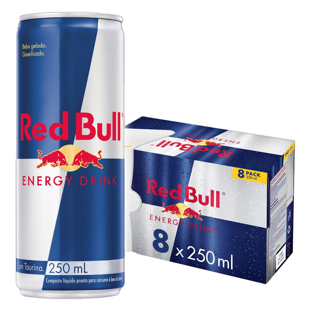 Pack De 8 Latas Red Bull Energético, Energy Drink, 250ml Pack De 8 Latas Red Bull Energético, Energy Drink, 250ml