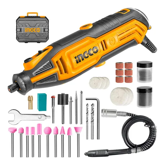 Mini Torno 130 W Modelo Con 109 Accesorios Ingco