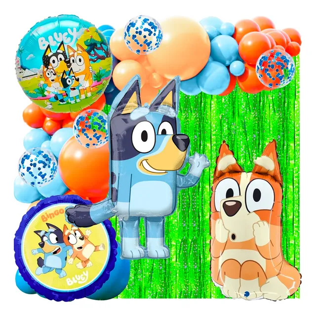 50 Art Globo Bluey Bingo Heller Aventuras Perro Perritos