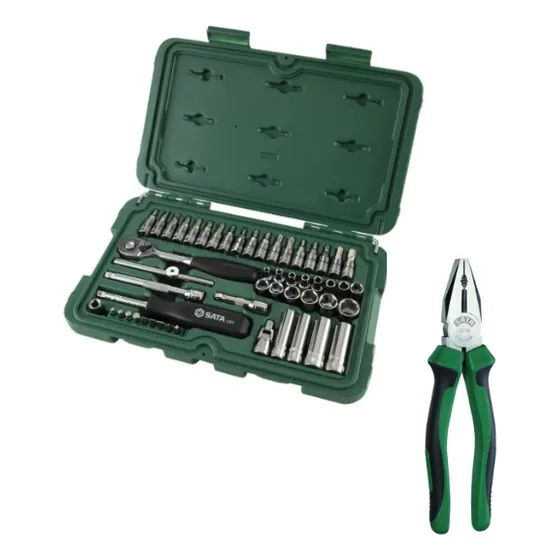 Juego De Copas Con Puntas  De 1/4  Sata 09002