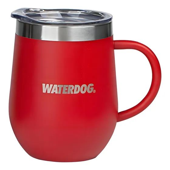 Vaso Taza Asa Acero Inoxidable Tazon360 Waterdog 360ml Tapa