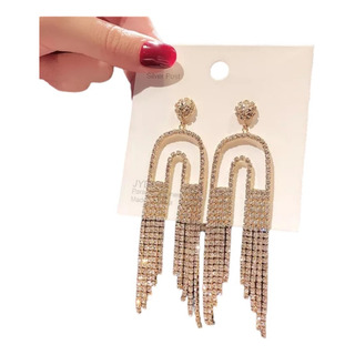 Aretes Largos De Fiesta Elegante Cristal Austriaco Aretes Largos De Fiesta Elegante Cristal Austriaco