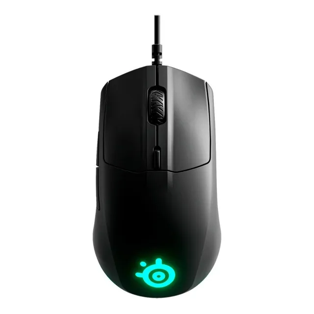 Mouse gamer de juego SteelSeries Rival 3 ‎62513 negro