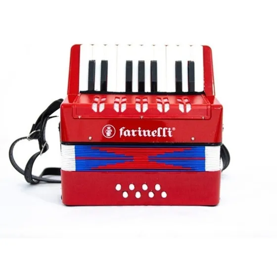 Acordeon Farinelli Infantil Teclas Rojo 17k8bs Acjrfron 