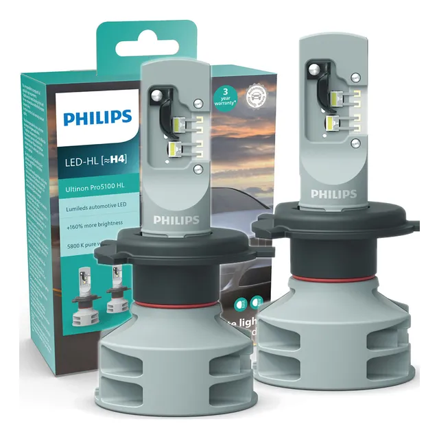 Lampara Led H4 12/24v 6000k Ultinon Pro 5100 Pack X2