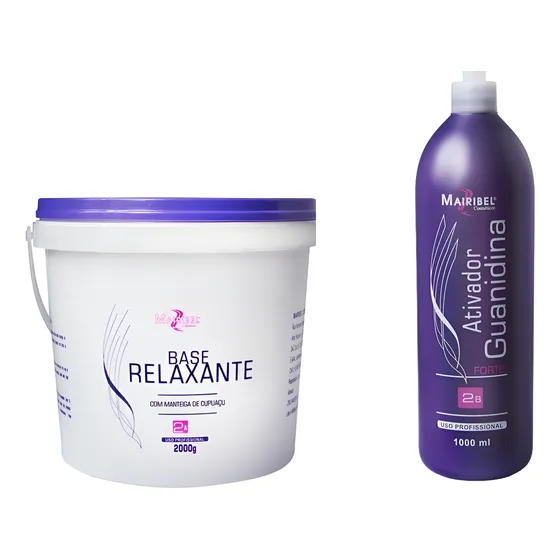 1 Base Relaxante Forte 2000g  + 1 Guanidina 1000ml Mairibel