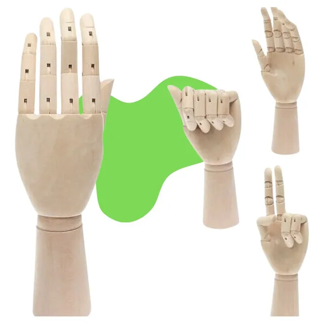 Mão Manequim Articulada De Madeira Para Desenho Oferta