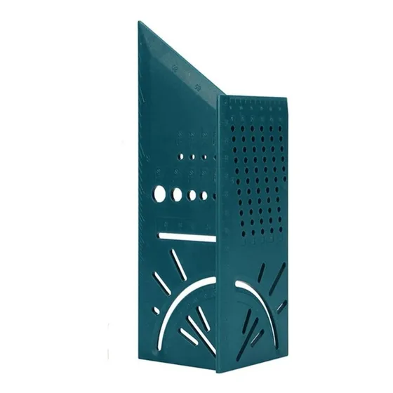Escuadra 3d P/carpintería 45/90 Grados Regla Tridimensional Verde Oscuro
