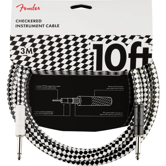 Cable Fender P/instrumento 3m Checkered