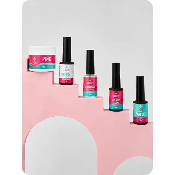 Meu Kit Banho De Gel Hqz Nails - Unhas Naturais E Lindas