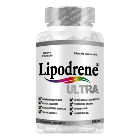 Lipodrene Ultra 90 Caps Formula Ultra Premium Termogénico 