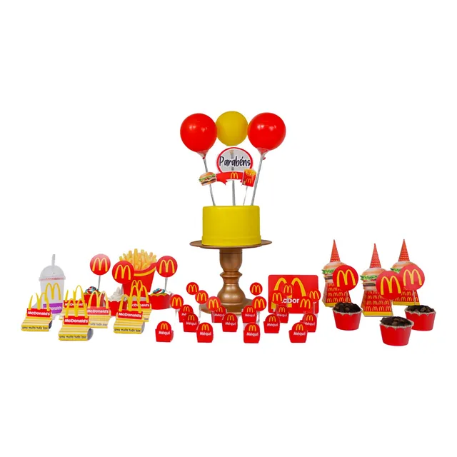 Kit Festa  Mc Donalds 49 Itens