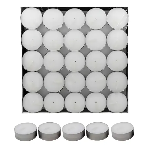 Pack De Velas Chata Caja De 50 Velas Decorativas