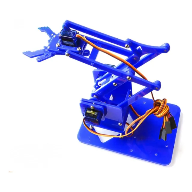Brazo Robotico Acrílico Incluye Servomotores Sg90 Innovatech