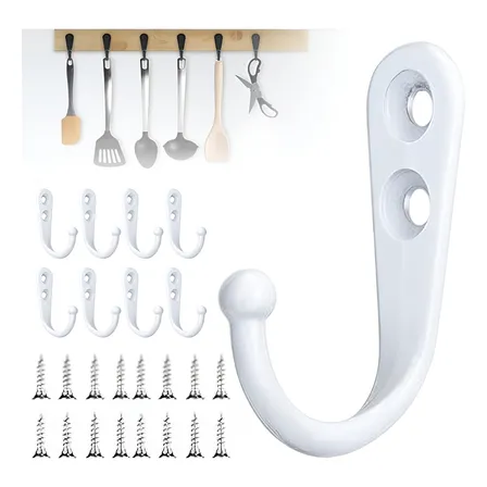 40 Ganchos De Pared,percheros,aptos Para Salón,cocina Y Baño