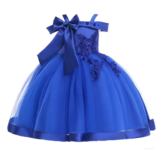 Vestido De Niña Emma - Azul