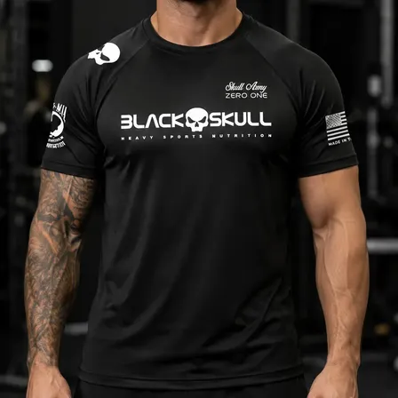 Camiseta Black Skull Dry Fit Soldado Bope Preta Original