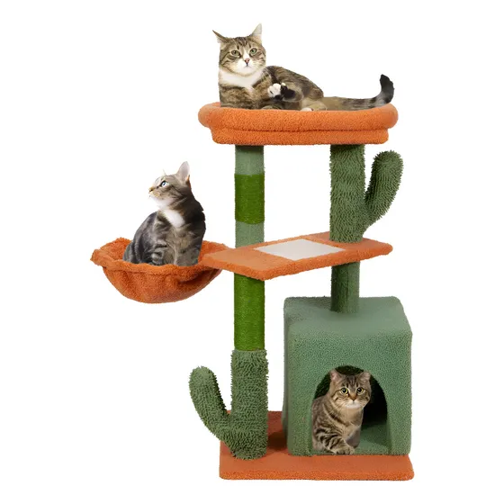Koba Torre Arbol Rascador Para Gatos Poste Michi Cactus 77cm