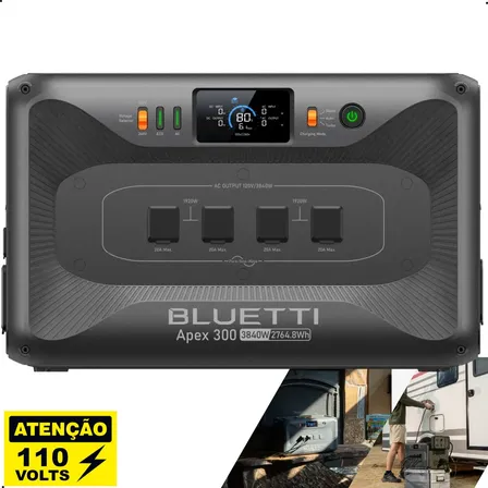 Estação De Energia Elétrica Bluetti Apex 300 3840w 2765wh 110v