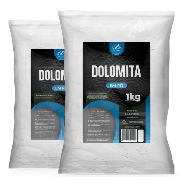 2 Dolomita Suplemento De Cálcio E Magnésio 1kg Navida