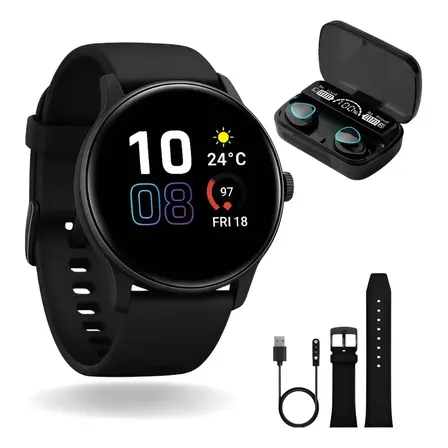 Smartwatch P/ iPhone Watch Pro Max C/ Nfc Gps Amoled 2026 Preto