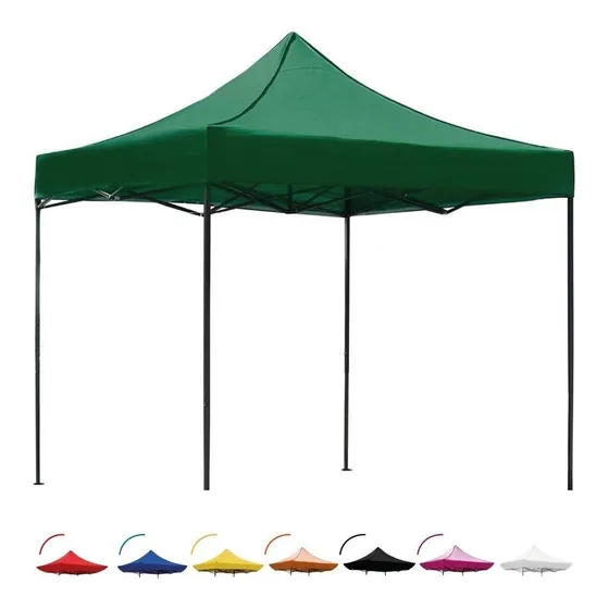 Carpa Toldo 3x3 Plegable Reforzado Impermeable Playa Jardin Color Verde