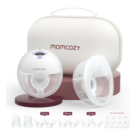 Momcozy Extractor De Leche Eléctrico Portátil M5 Púrpura Paquete De 2, Extractor Leche Manos Libres Para Lactancia Materna