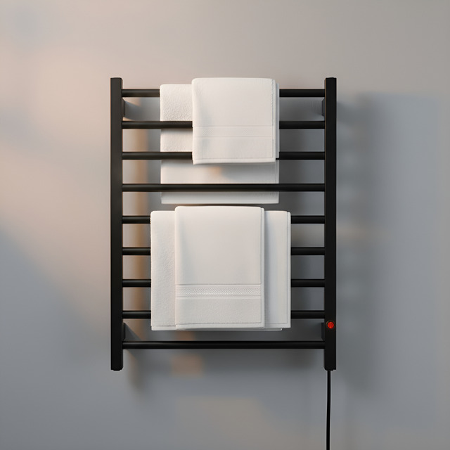 Toalheiro Térmico Alumínio Preto 110/220v Bivolt Electrowood Preto 127v