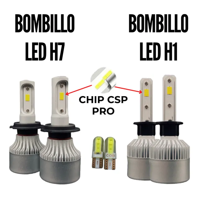 Bombillo Luces Led H7 Y H1 Ford Fiesta Max 2010