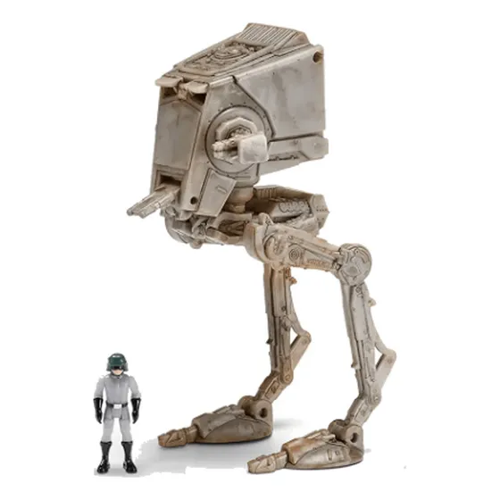 Star Wars Veiculo De Exploração At-st 9cm Com Figura De Ação